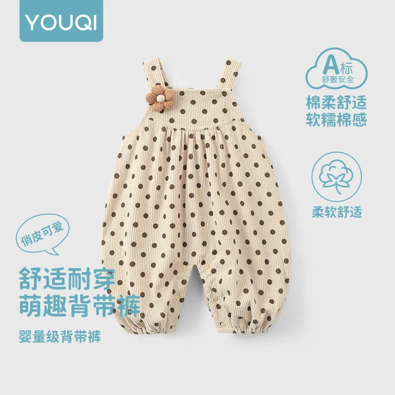 Cute Autumn Overalls for Babies | Adorable One-Piece Romper