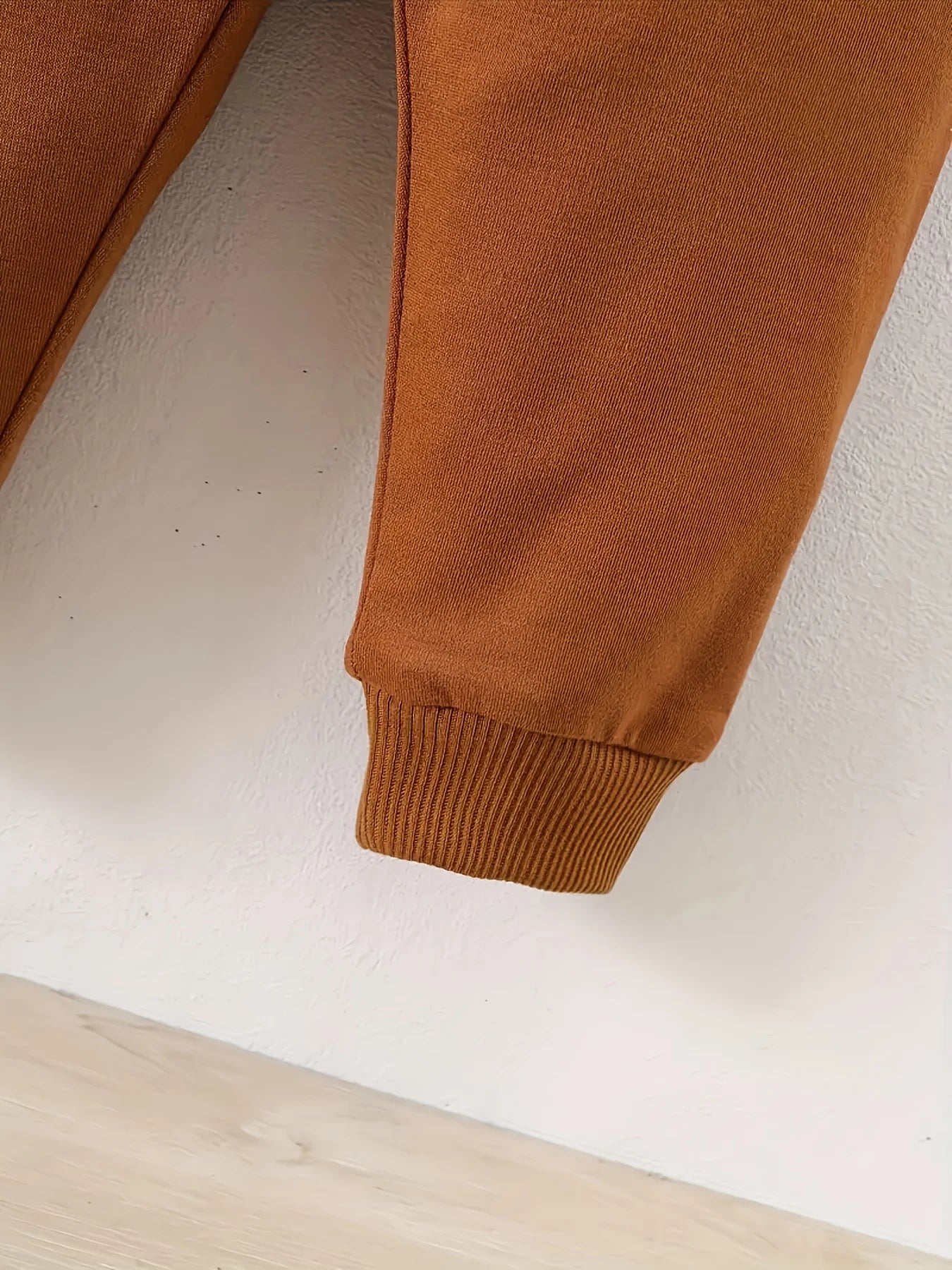 Conjunto de sudadera polar con capucha y pantalón deportivo para bebé niño | Acogedor atuendo de otoño