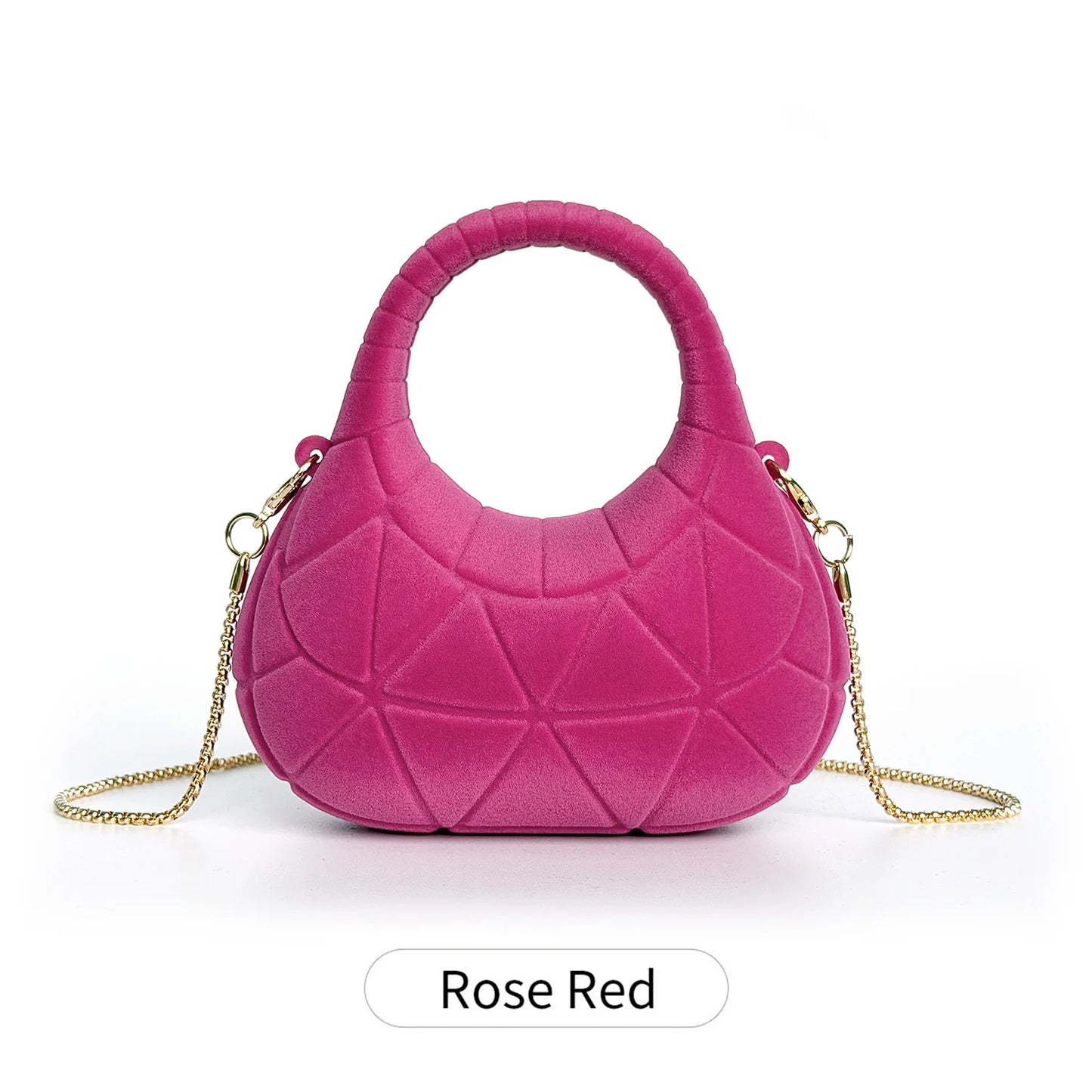 Mini Velvet Chain Evening Bag | Luxurious Crossbody Handbag