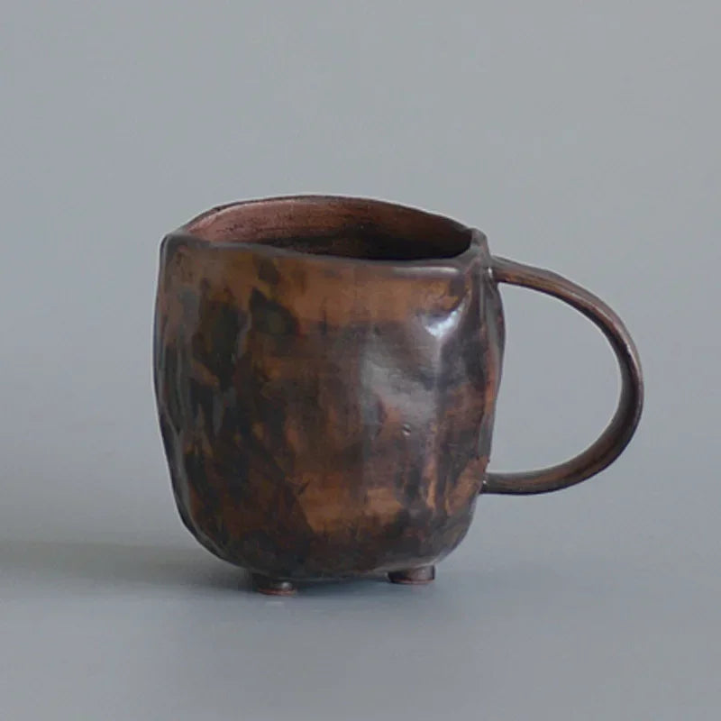 Taza de cerámica artesanal estilo japonés | Taza de café retro