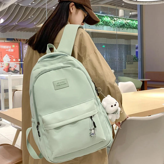 Mochila Impermeable Elegante de Gran Capacidad para Mujeres y Niñas