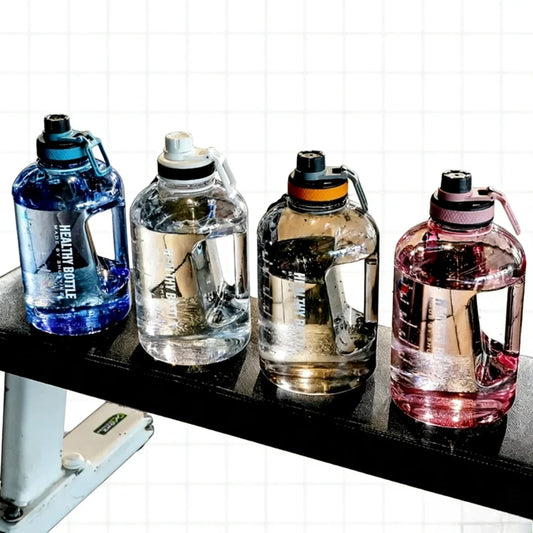2.2L Large Capacity Gradient Sports Water Bottle for Fitness