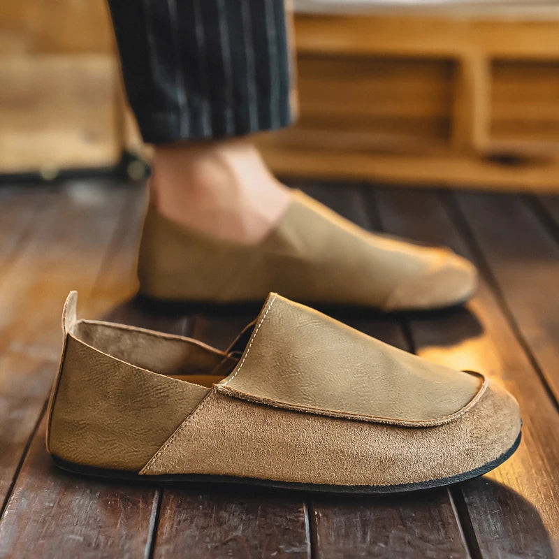 Men's Casual Walking Loafers | Soft Leather Comfort Shoes