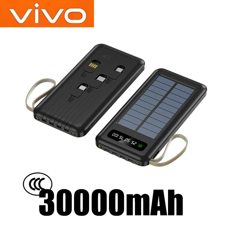 200000mAh Solar Power Bank | Fast Charging Portable Battery