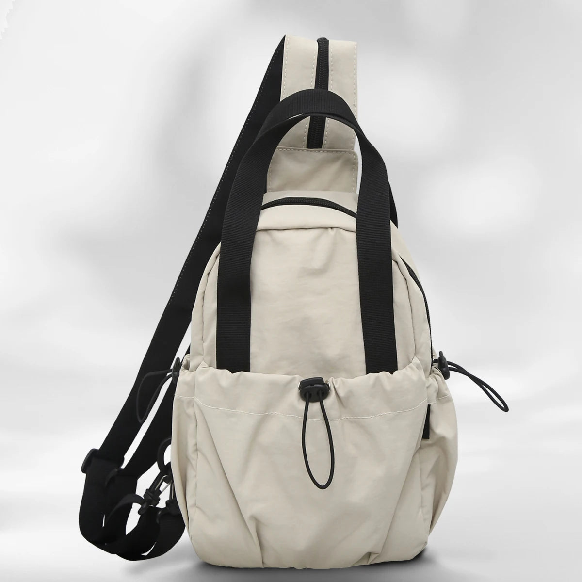 New Women's Multifunctional Backpack, Casual Solid Color School Bag, Girl's Fashionable Shoulder Bag, Travel Chest Bag, Crossbod