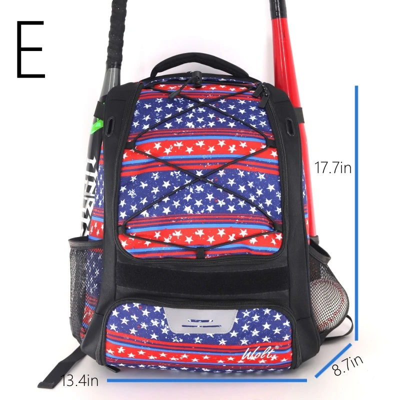 Baseball Softball Backpack | Large Capacity Sports Bag with Shoe Compartment