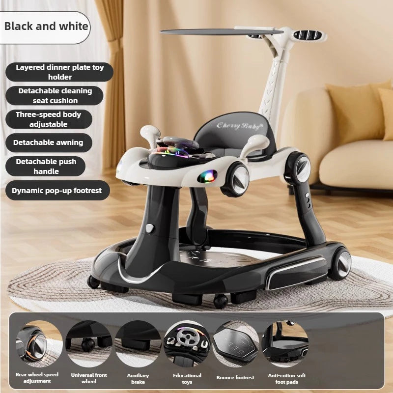 4-in-1 Multifunctional Baby Walker | Adjustable & Foldable Design