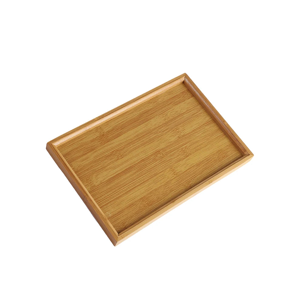 Bamboo Wooden Serving Tray | Multi-functional Tableware for Parties