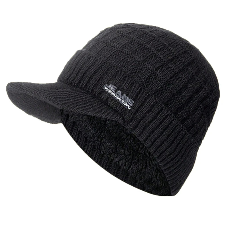 Unisex Plush Fleece Lined Beanie Hat | Warm Winter Cap for All