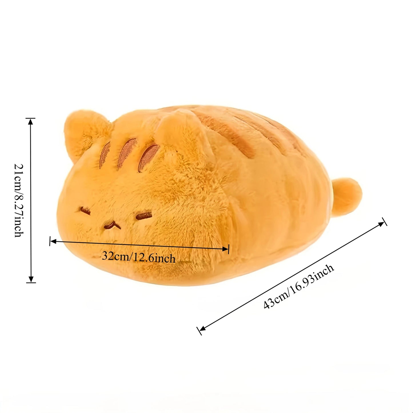 Giant Orange Cat Plush Toy | Kawaii Kitty Throw Pillow