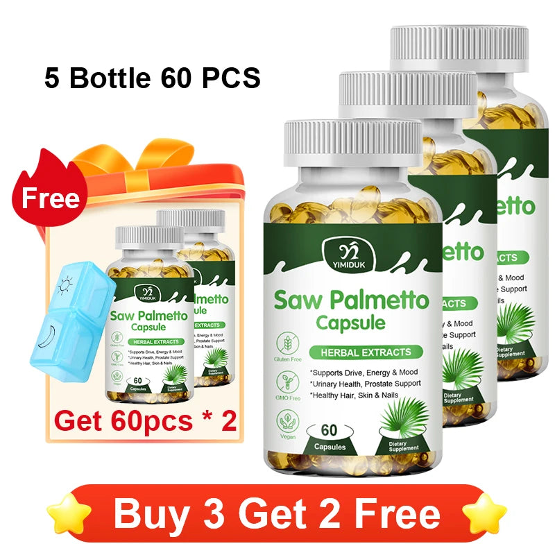 Saw Palmetto Supplement for Prostate Health & Hair Growth