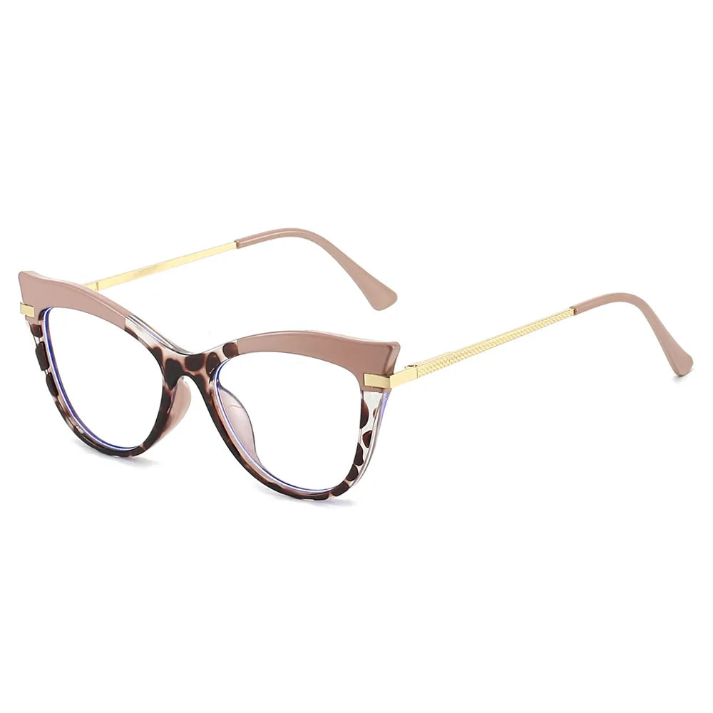 Gradient Cat-Eye Glasses | Retro Y2K Style for Fashion Enthusiasts