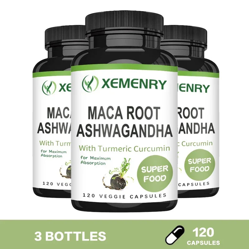 Men's Maca Root + Ashwagandha Supplement | Boost Energy & Vitality