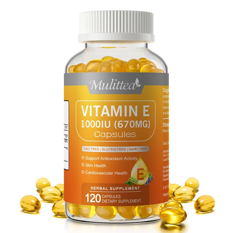 High Potency Vitamin E Capsules | Antioxidant Immune Support