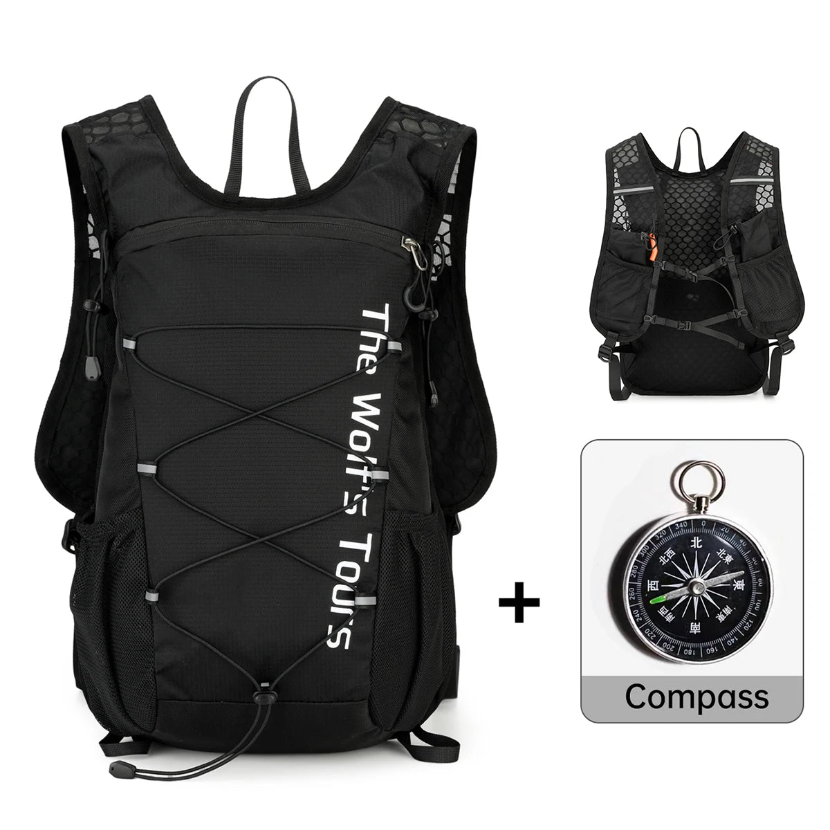 Outdoor Hiking Backpack for Women, Lightweight 16L Hiking Backpack for Men, Lightweight Mountain Climbing Sports Cross-Country Club Running Backpack