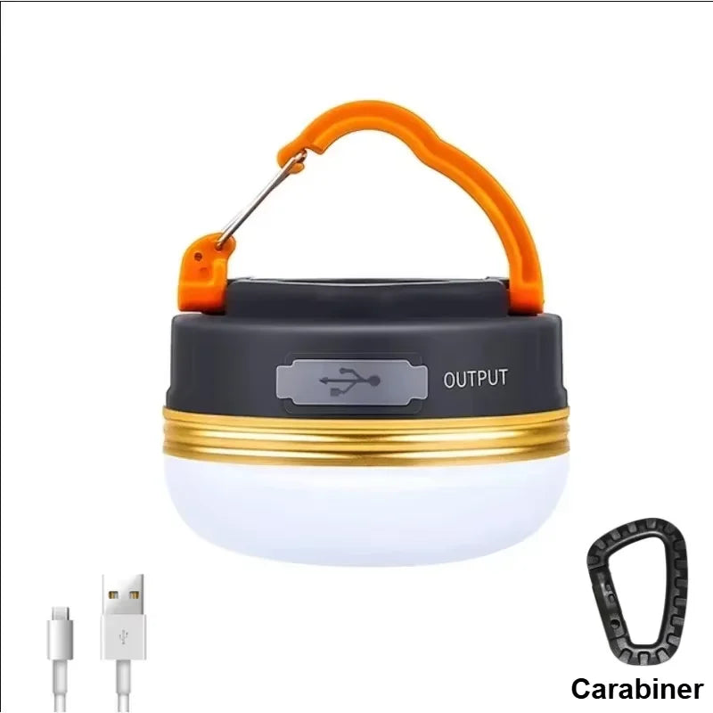 Linterna de camping LED recargable | Luz de tienda de campaña portátil 3 modos