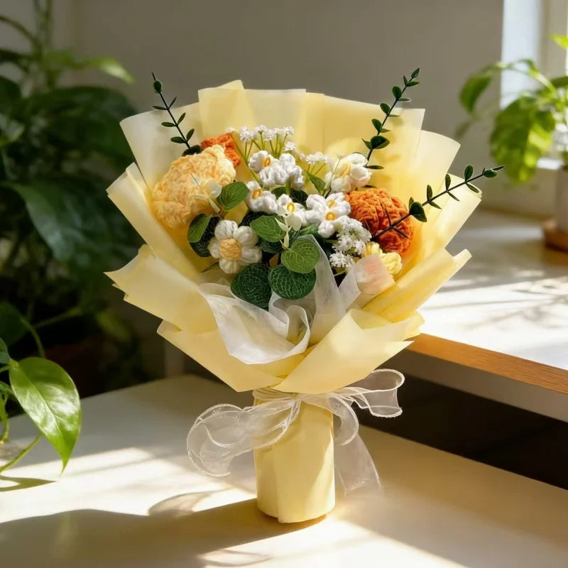 Artificial Crochet Flower Bouquet | Eternal Gift for All Occasions