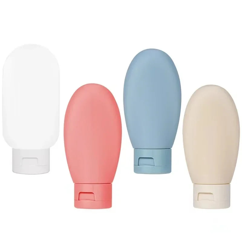 4Pcs 60ml Travel Bottle Set | Refillable Cosmetic Containers