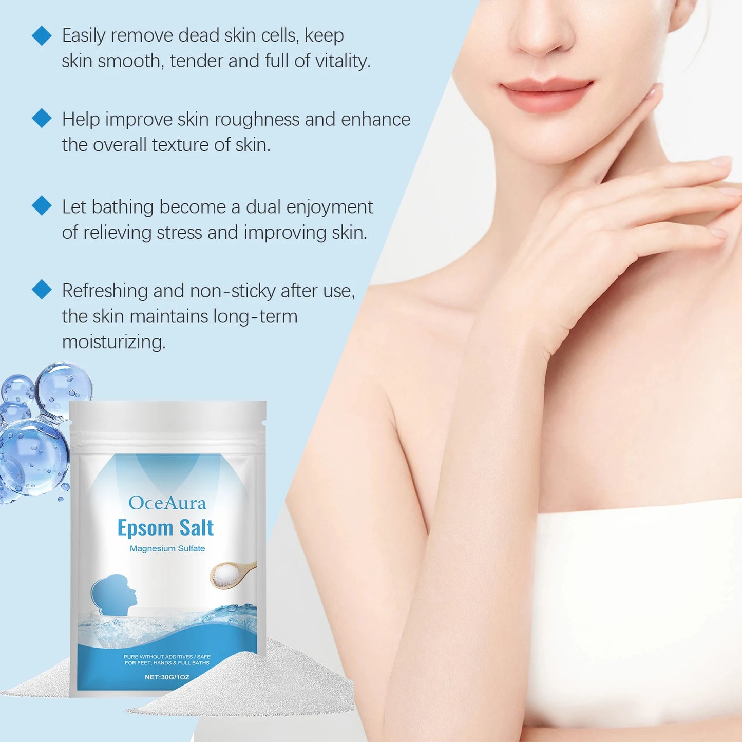 Exfoliating Bath Salt for Smooth, Nourished Skin | Spa Experience