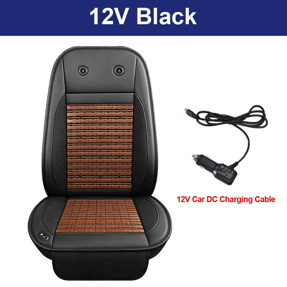 Summer Car Cooling Seat Cover with Fans | Universal Ventilation Cushion