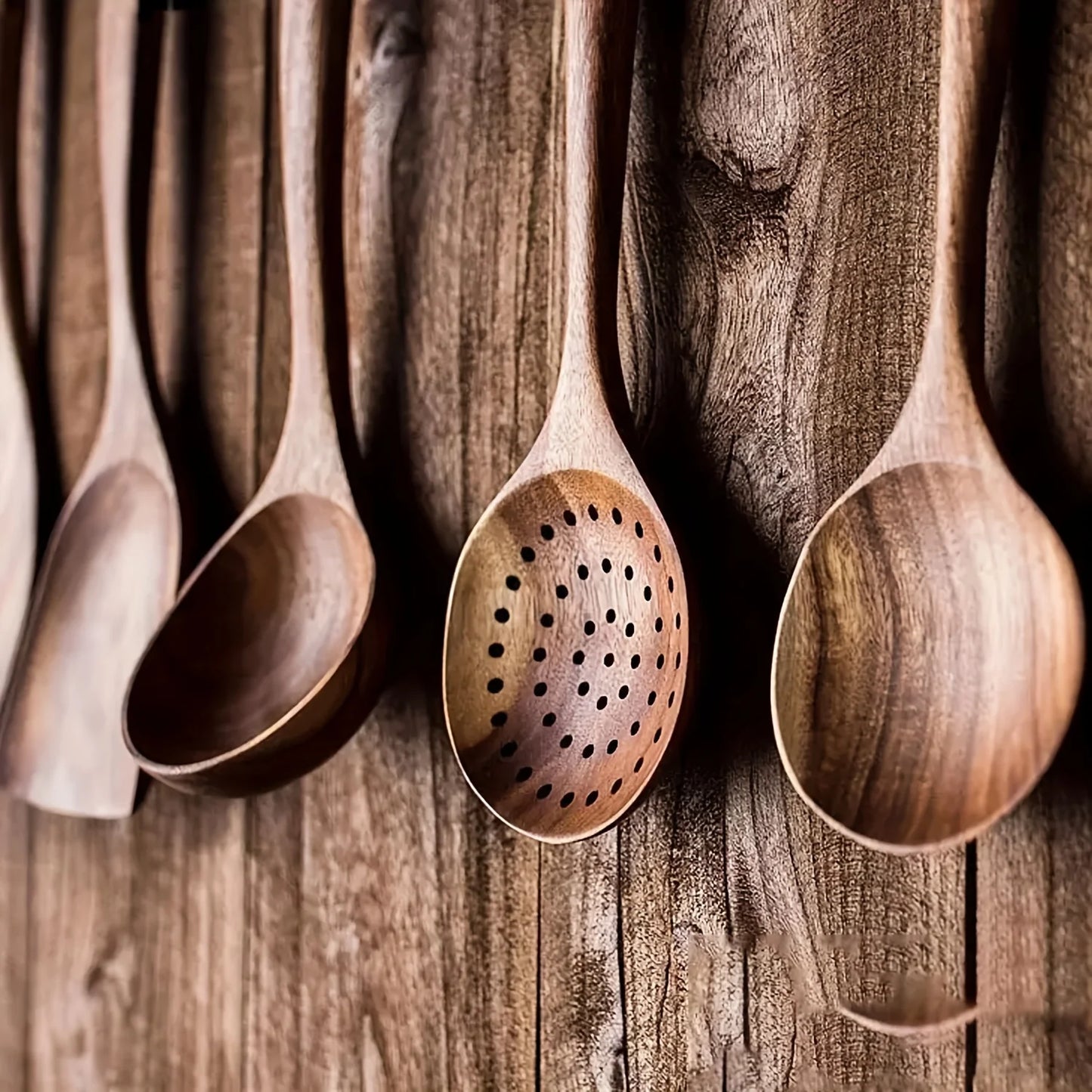 5pcs Wooden Kitchen Utensils Set | Eco-Friendly Cooking Tools