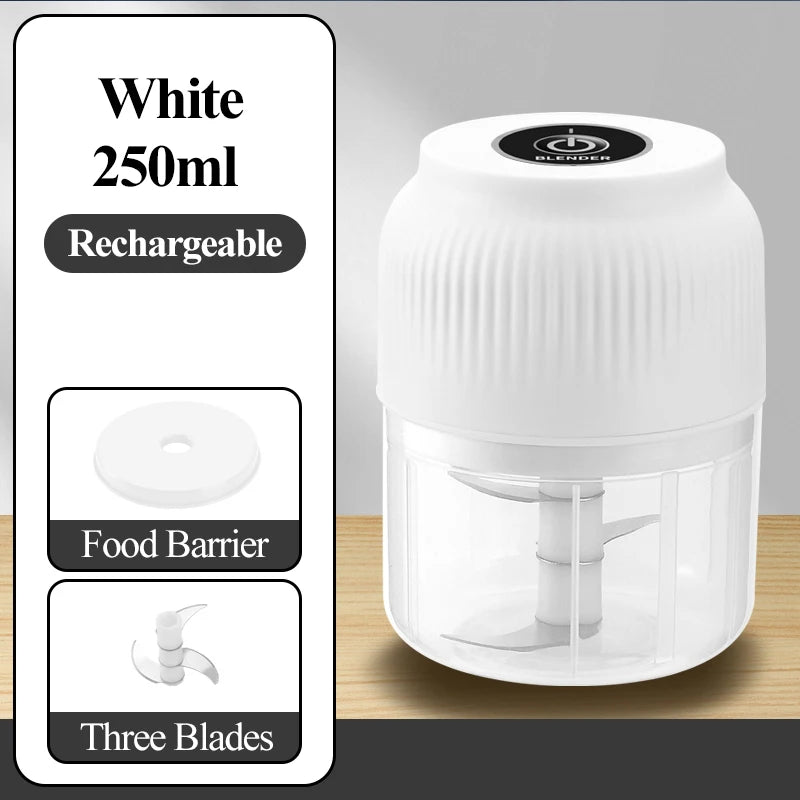 Mini Wireless USB Rechargeable Electric Vegetable Chopper