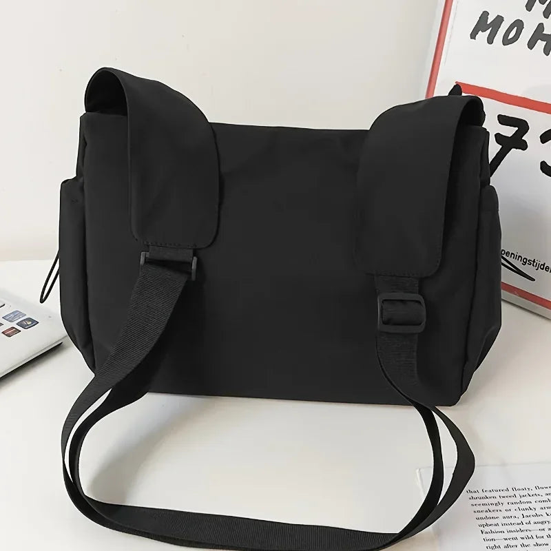 Fashionable Crossbody Bag with Drawstring Accent | Spacious & Trendy