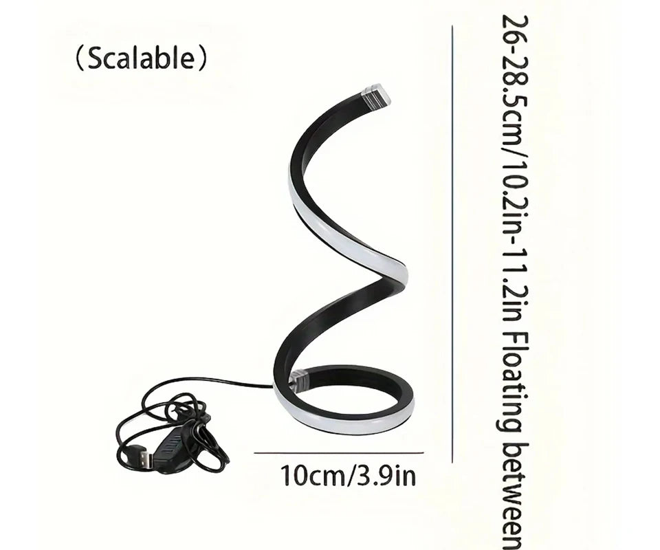 Dimmable USB LED Night Light Lamp | Modern 3D Ring Design