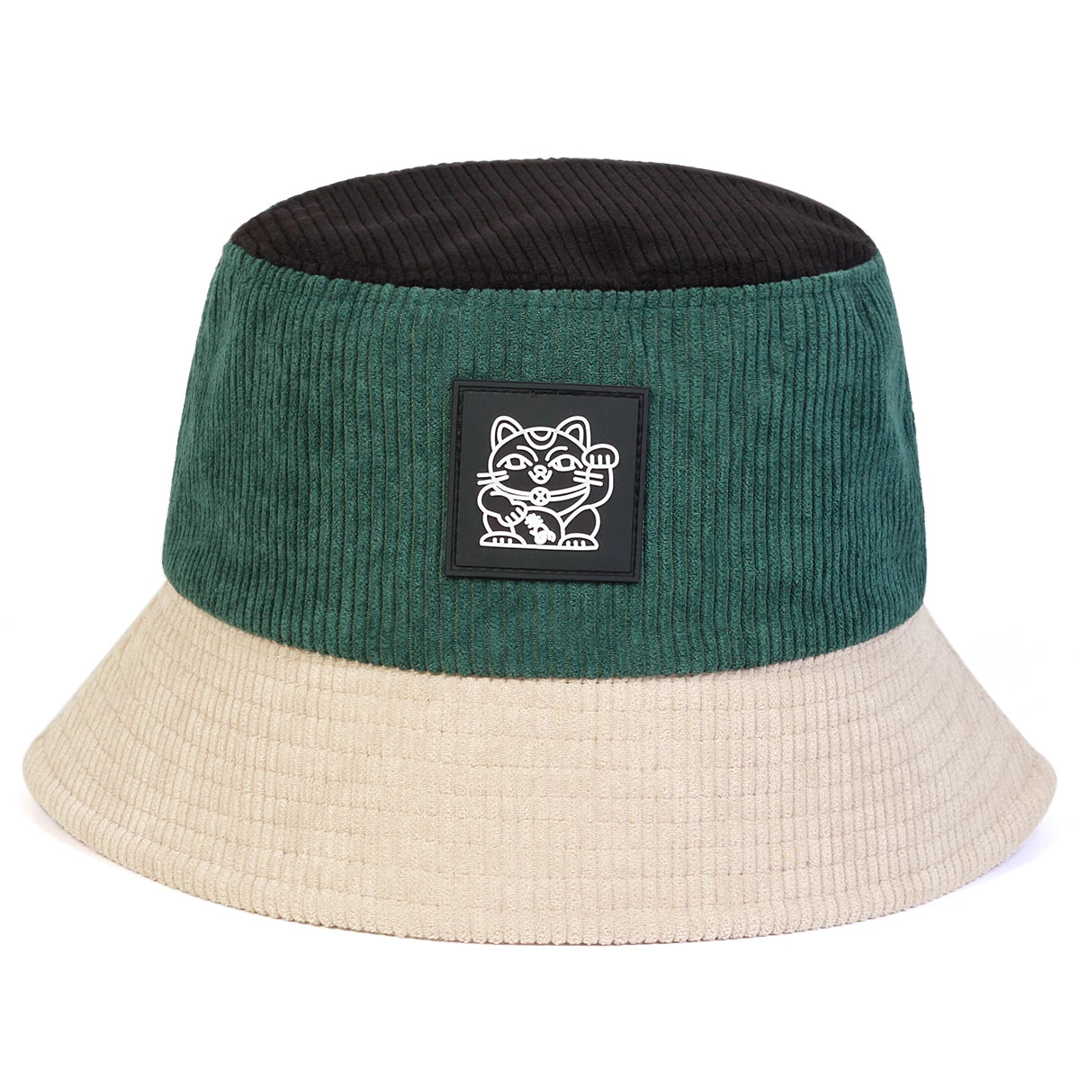 Unisex Cat Embroidery Bucket Hat | Trendy Fisherman Cap