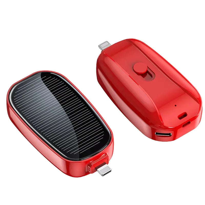 Portable Solar Power Bank 1200mAh | Fast Charging External Battery