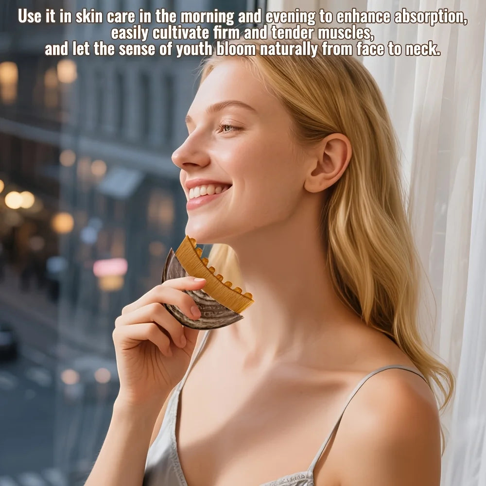 1pc Multi-functional lymphatic contour facial brush, dry brush, suitable for face, chin and chin shaping massage