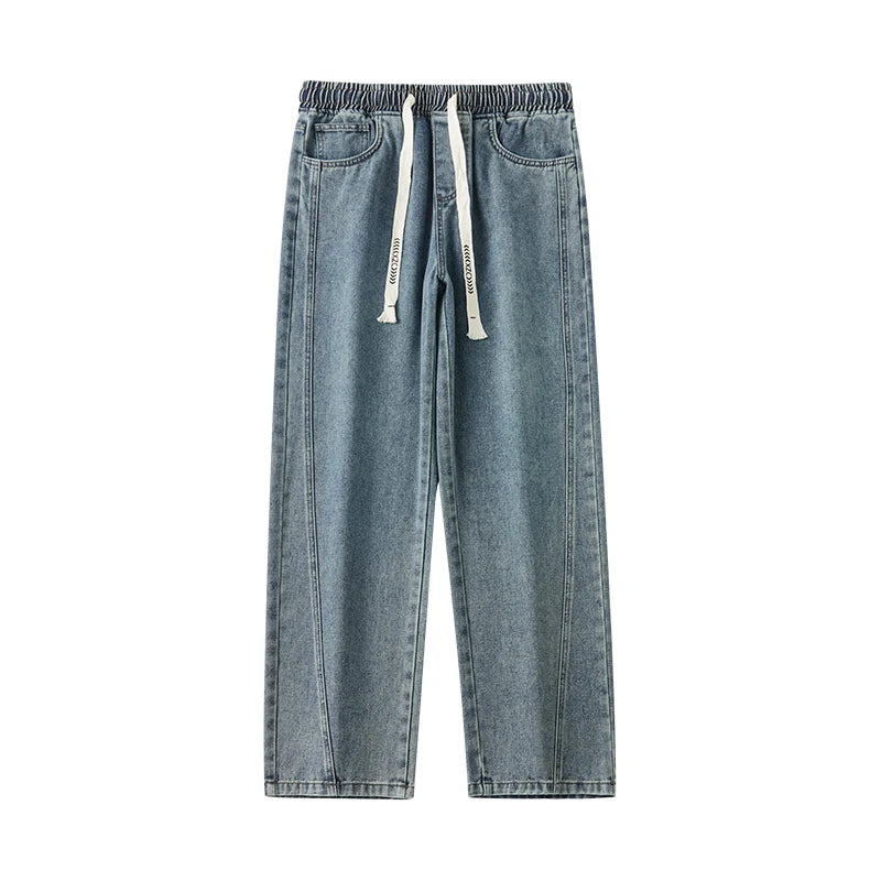 Men's Distressed Wide Leg Jeans | Casual Autumn Winter Style
