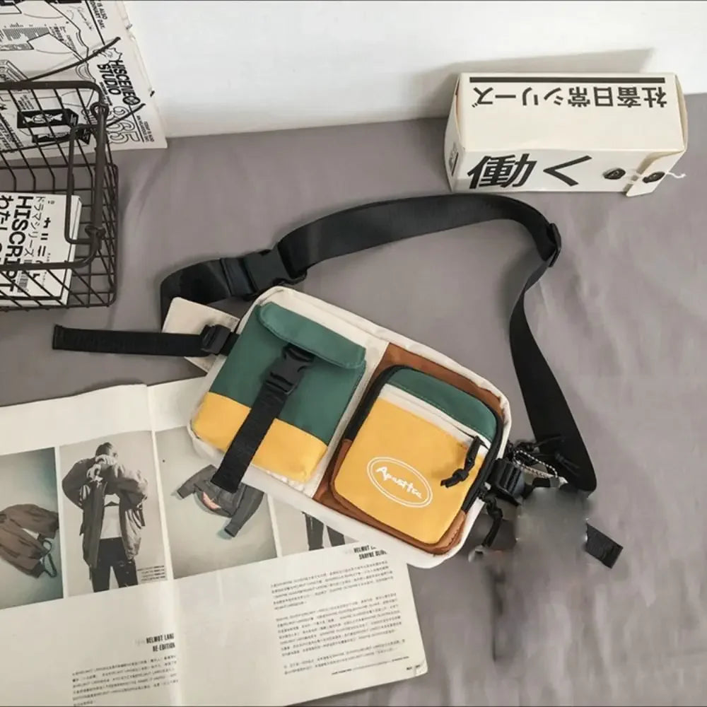 Multifunctional Nylon Chest Bag | Large Capacity Casual Sling Pack