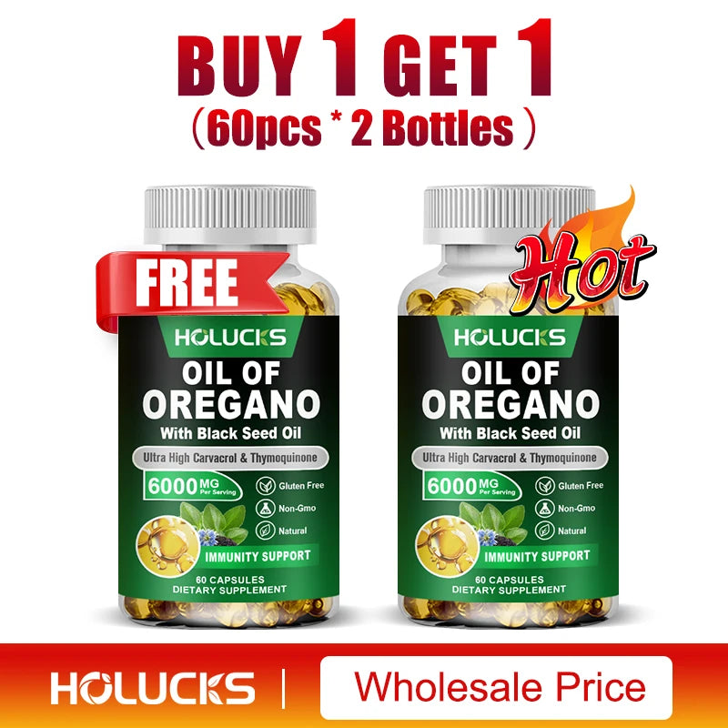 Organic Oregano Oil Softgels | Digestive & Immune Support