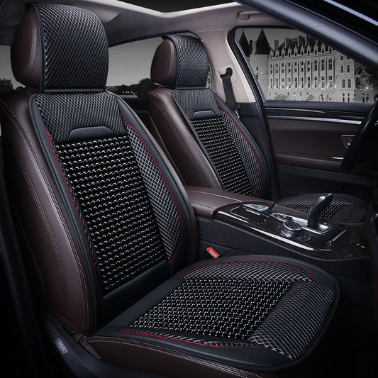Universal Breathable Car Seat Covers | Cooling PU Leather Protector