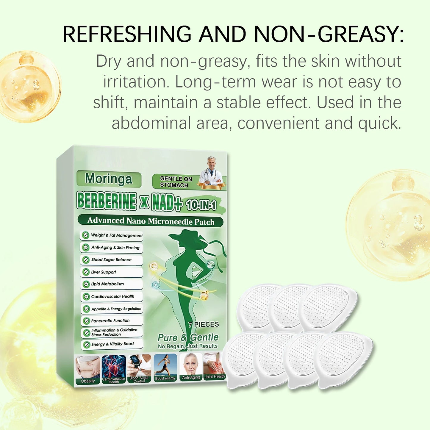 Moringa Body Care Patch | Lightweight Moisturizing Skin Patch
