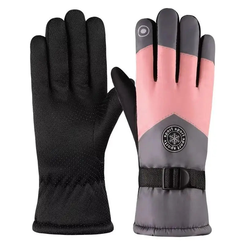 Guantes de esquí de invierno con pantalla táctil | Manoplas térmicas impermeables