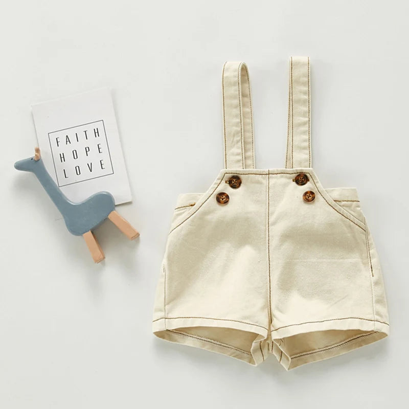 Unisex Baby Denim Romper | Comfortable & Versatile Toddler Outfit