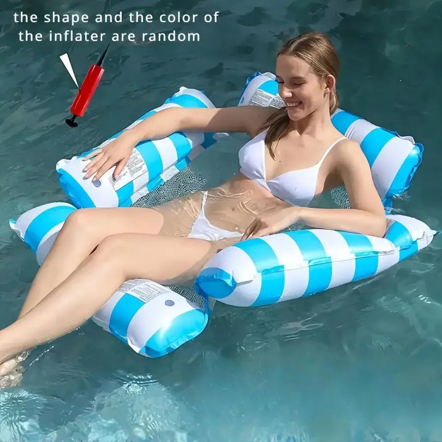 Ultra-Portable Inflatable Swimming Beds for Pool & Beach Fun