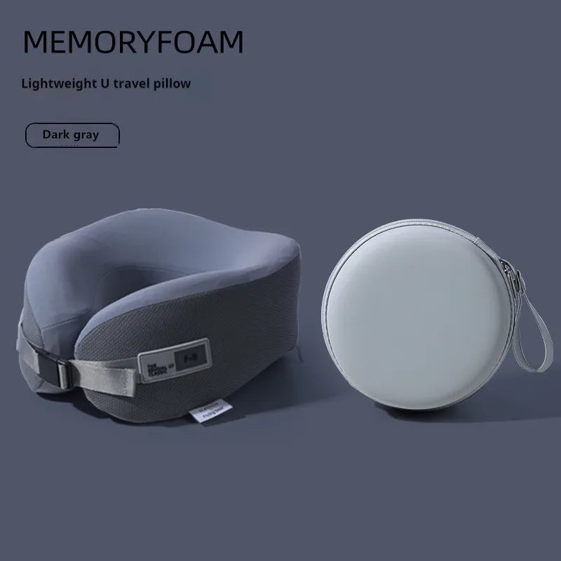 Premium Memory Foam Travel Neck Pillow | Supportive U-Shaped Cushion