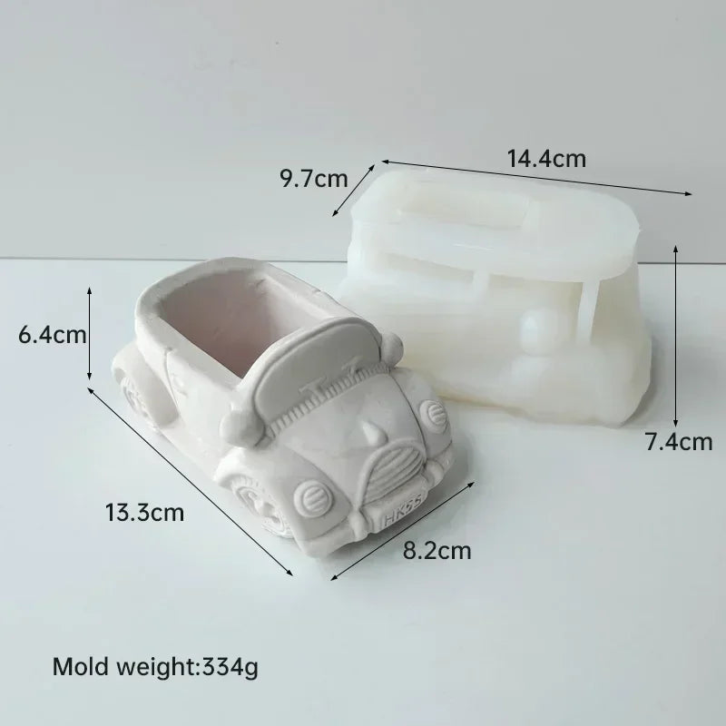 Creative Bus Flowerpot Mold for Unique Home Decor & Gardening