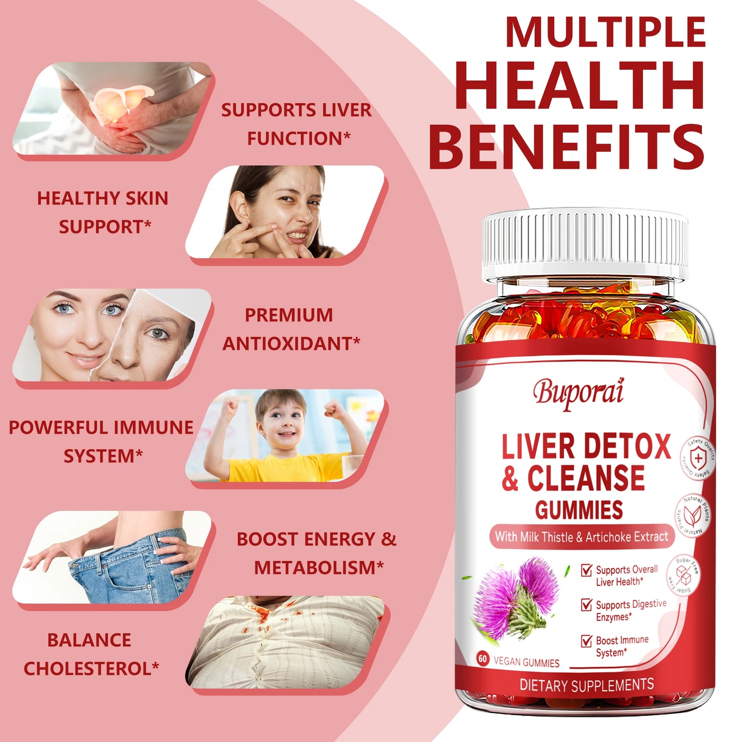 Liver Cleanse & Detox Gummies | Boost Digestion & Metabolism