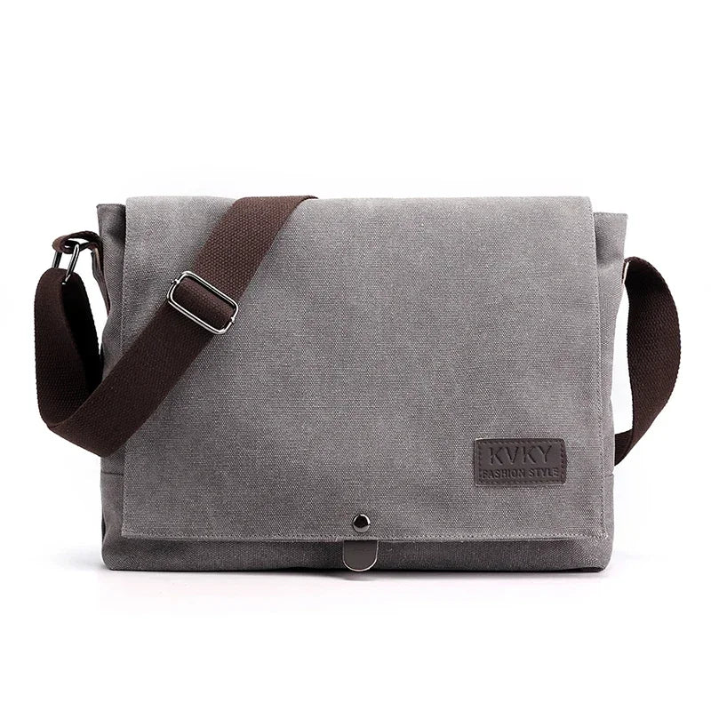 Bolso bandolera de lona de alta calidad para hombre | Elegante bolso satchel