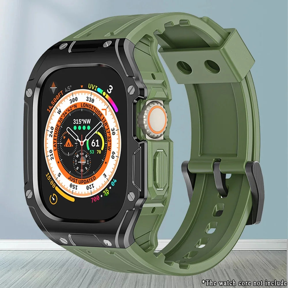 TPU Case and Sport Rubber Strap for 49mm Smartwatch | Durable & Stylish