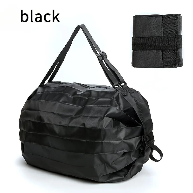 Portable Foldable Tote Bag | Reusable Shopping Shoulder Bag