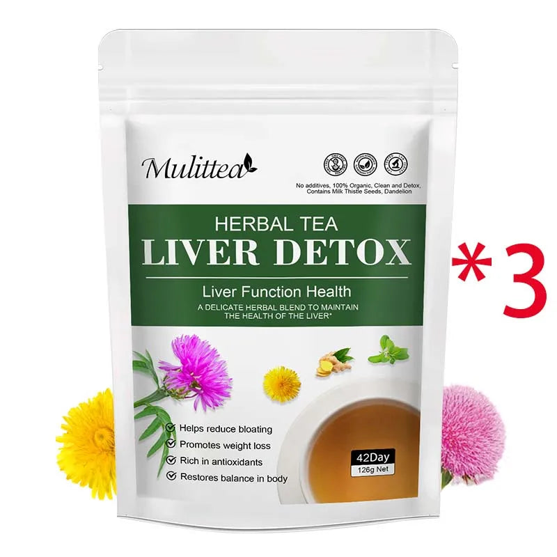 Liver Detox Tea with Dandelion Root, Milk Thistle & Turmeric
