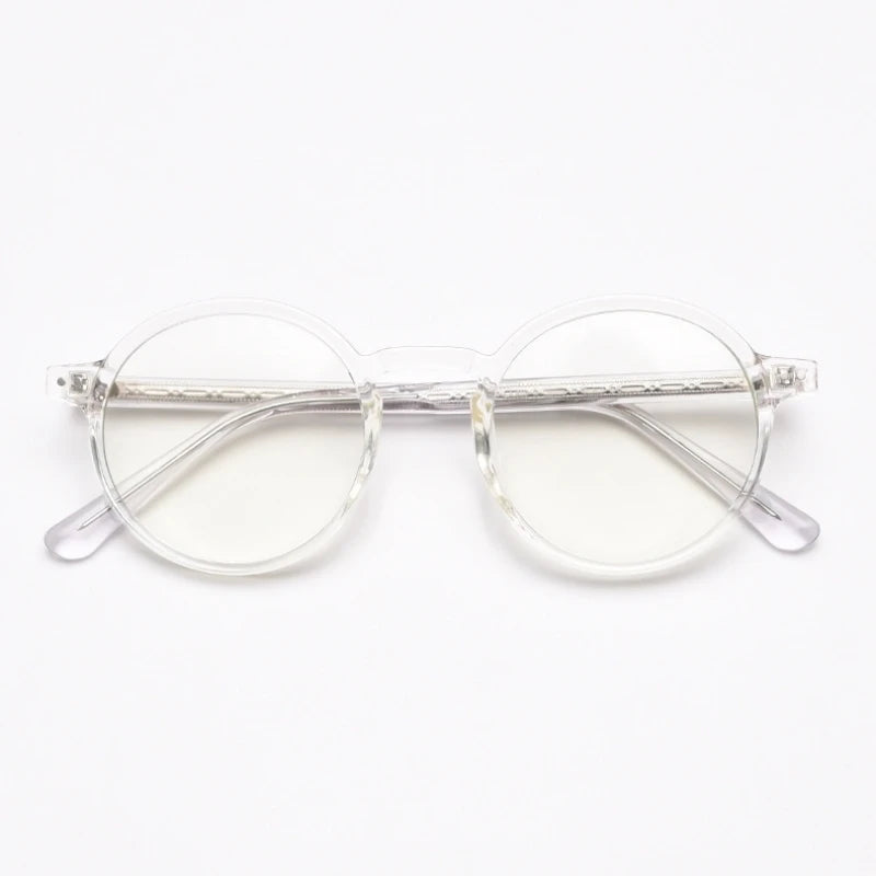Retro Round Prescription Glasses for Stylish Vision Enhancement