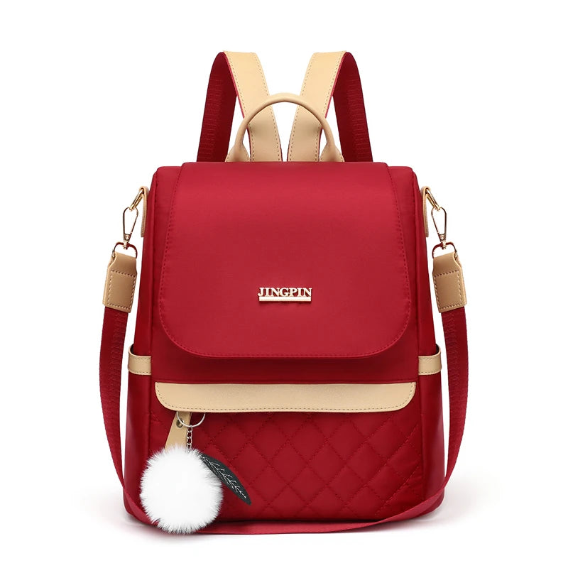 Chic Women's Backpack | Adjustable Straps & Zipper Closure
