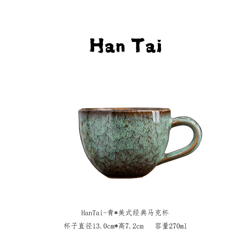 Taza de café de cerámica estilo japonés | Vajilla ecológica