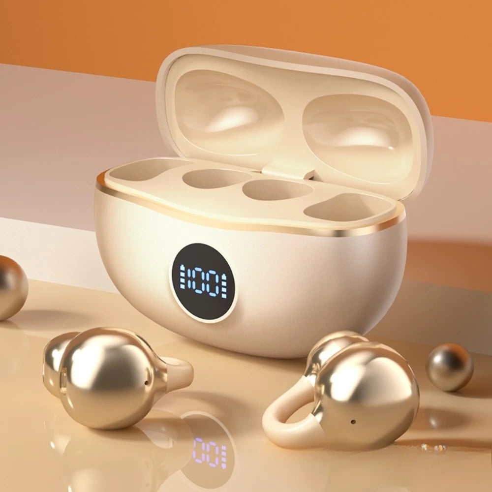 Wireless Bluetooth Open Ear Earbuds | Noise Cancelling Sports Earphones
